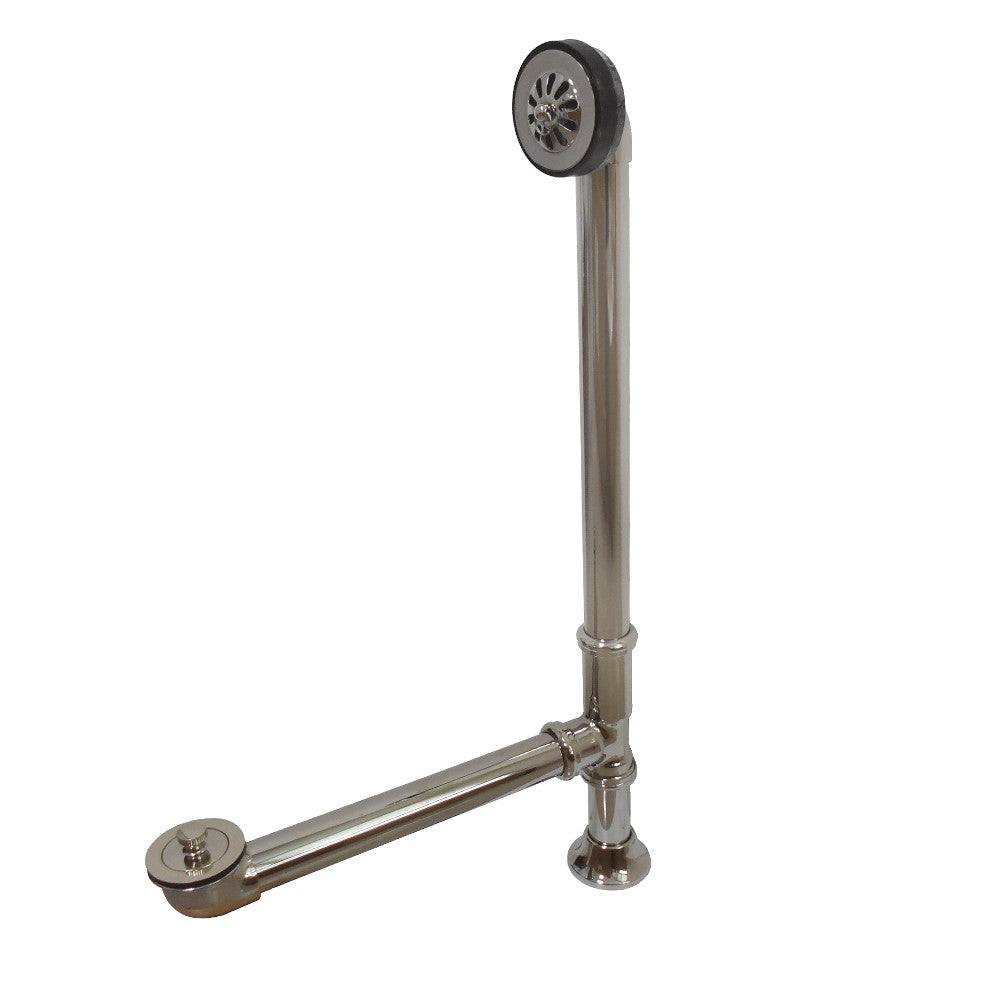 Kingston Brass CC2086 Clawfoot Tub Waste & Overflow Drain, Polished Nickel - BNGBath