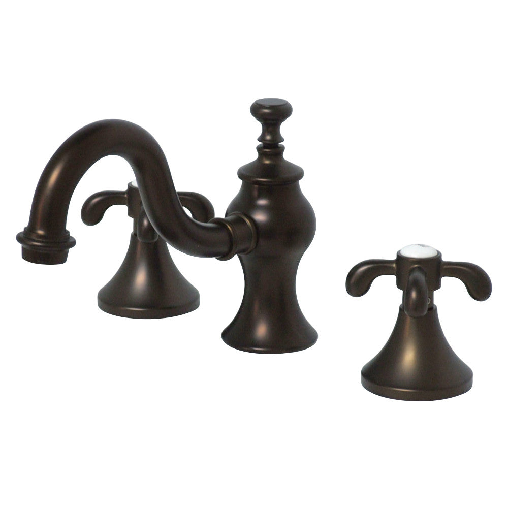 Kingston Brass KC7165TX 8 in. Widespread Bathroom Faucet, Oil Rubbed Bronze - BNGBath