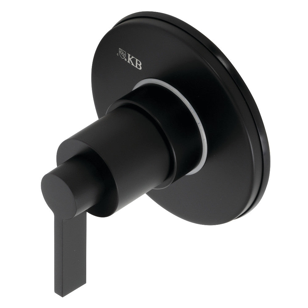 Kingston Brass KS3030NDL NuvoFusion 3-Way Diverter Valve with Trim Kit, Matte Black - BNGBath