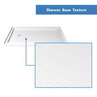 Thumbnail for DreamLine Flex 36 in. D x 60 in. W x 74 3/4 in. H Semi-Frameless Pivot Shower Enclosure and SlimLine Shower Base Kit - BNGBath