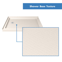 Thumbnail for DreamLine Flex 36 in. D x 48 in. W x 74 3/4 in. H Semi-Frameless Pivot Shower Enclosure and SlimLine Shower Base Kit - BNGBath