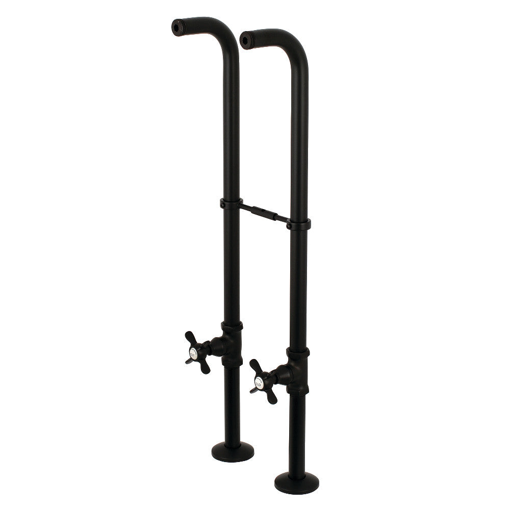 Kingston Brass CC266S0BEX Freestanding Supply Line Package, Matte Black - BNGBath