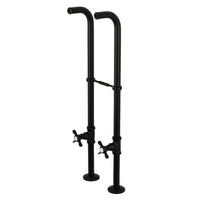 Thumbnail for Kingston Brass CC266S0BEX Freestanding Supply Line Package, Matte Black - BNGBath