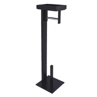 Thumbnail for Kingston Brass SCC8500 Edenscape Freestanding Toilet Paper Holder with Storage Shelf, Matte Black - BNGBath