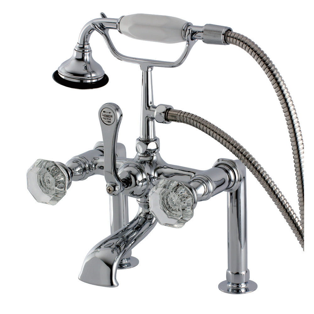 Aqua Vintage AE104T1WCL Celebrity Deck Mount Clawfoot Tub Faucet, Polished Chrome - BNGBath