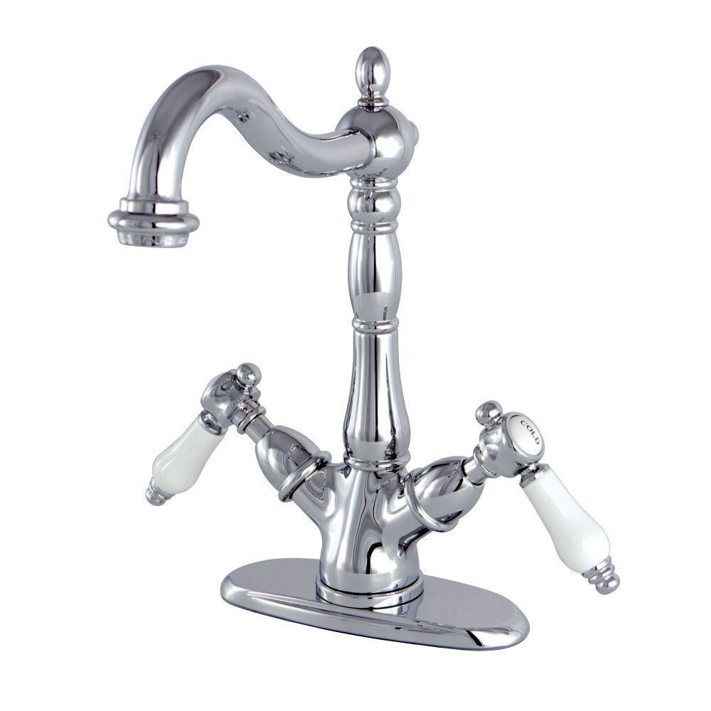 Kingston Brass KS1491BPL Vessel Sink Faucet, Polished Chrome - BNGBath