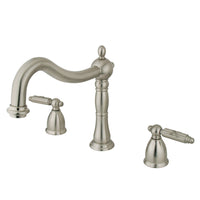 Thumbnail for Kingston Brass KS1348GL Heritage Roman Tub Faucet, Brushed Nickel - BNGBath