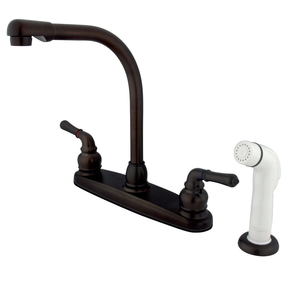 Kingston Brass KB755 Magellan 8-Inch Centerset Kitchen Faucet, Oil Rubbed Bronze - BNGBath