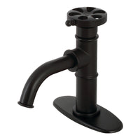 Thumbnail for Kingston Brass KSD2820RX Belknap Single-Handle Bathroom Faucet with Push Pop-Up, Matte Black - BNGBath