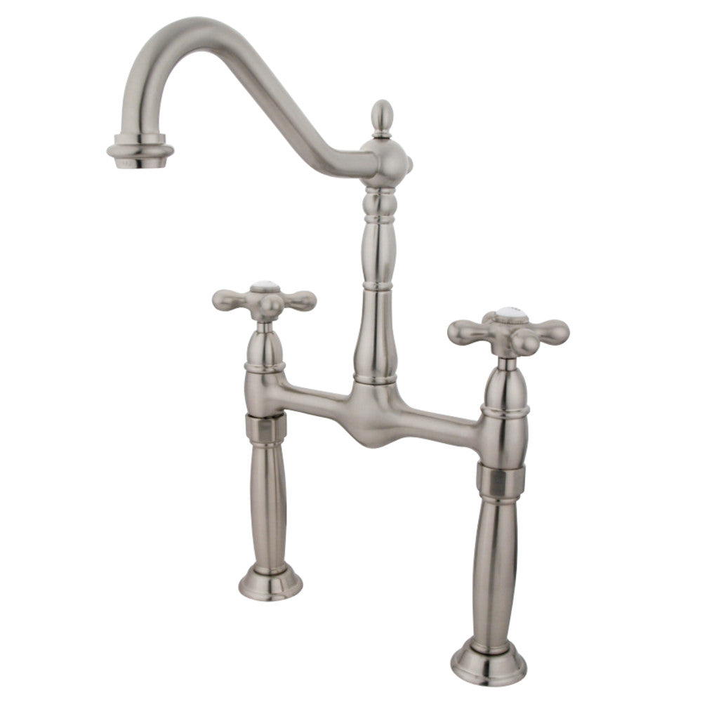 Kingston Brass KS1078AX Vessel Sink Faucet, Brushed Nickel - BNGBath