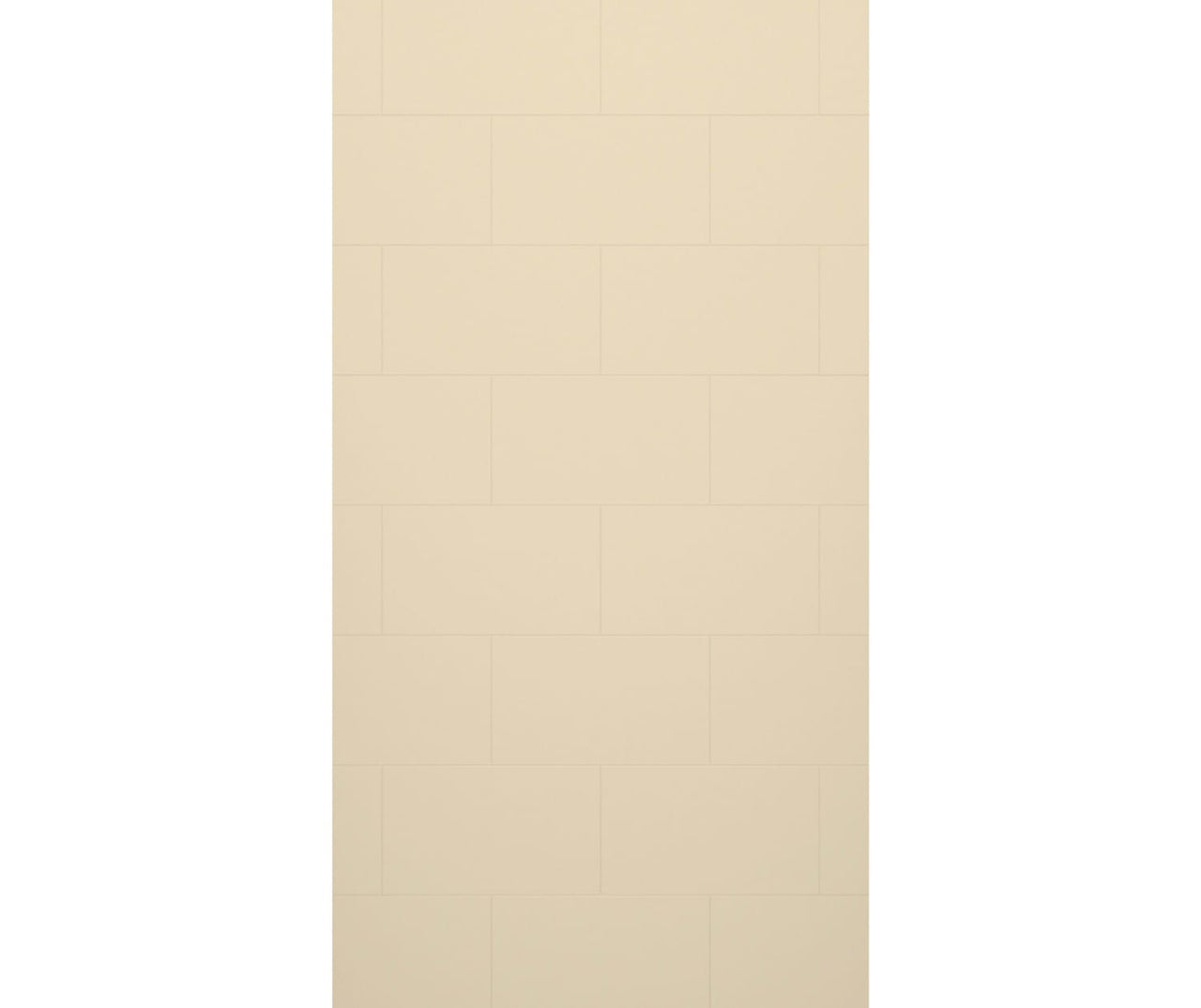 TSMK-9650-1 50 x 96 Swanstone Traditional Subway Tile Glue up Bathtub and Shower Single Wall Panel  - BNGBath