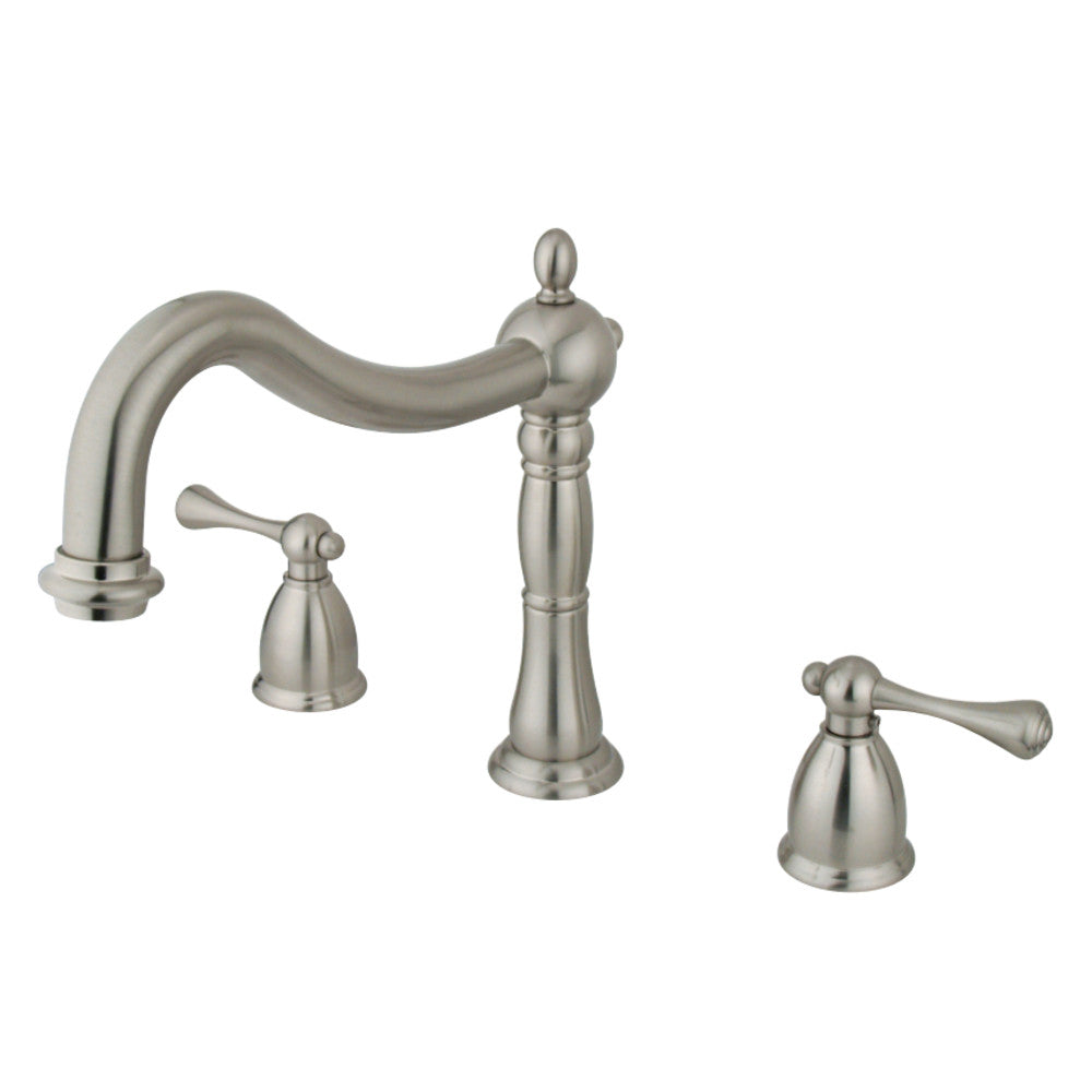 Kingston Brass KS1348BL Heritage Roman Tub Faucet, Brushed Nickel - BNGBath