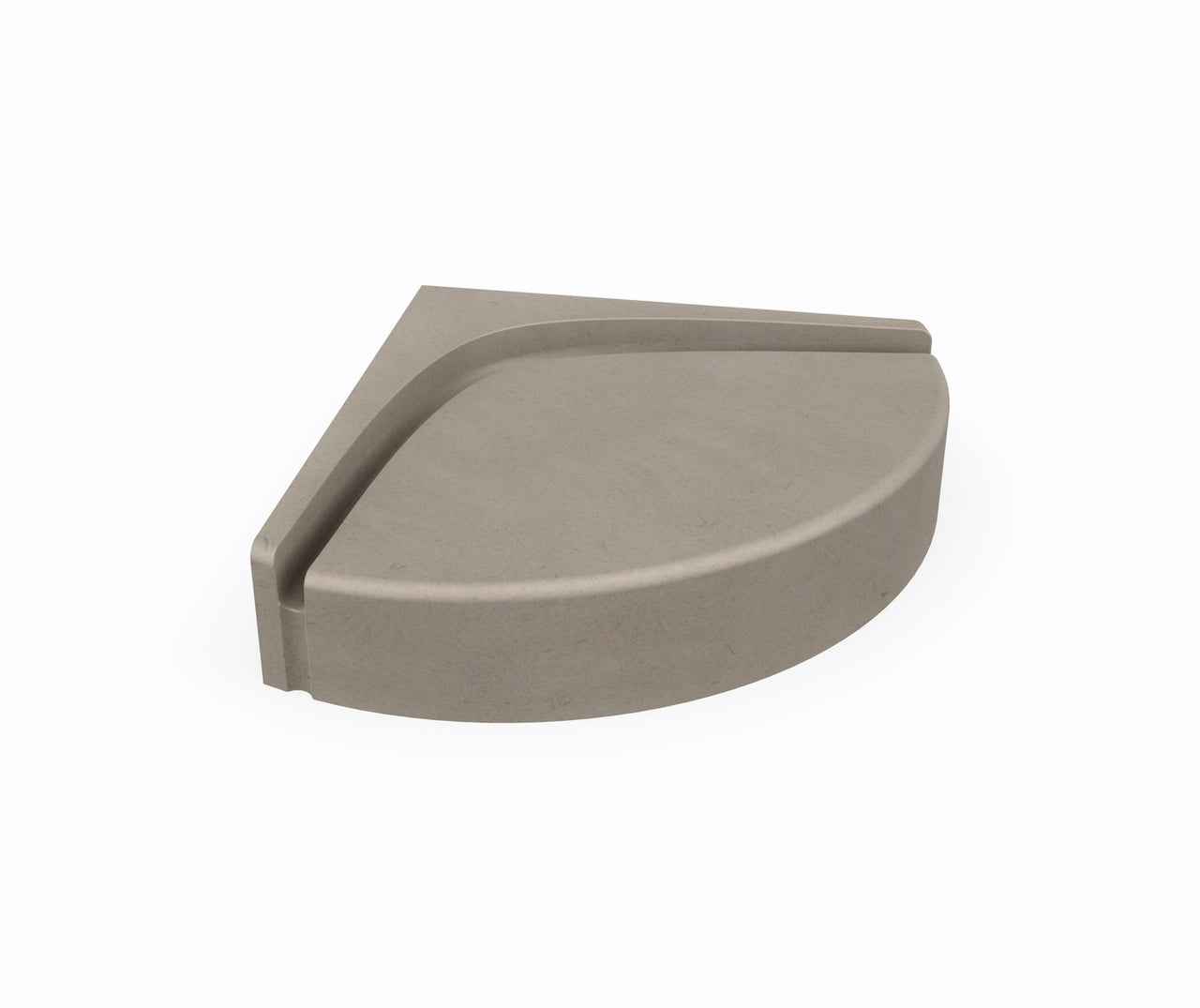 CS-1616 Corner Shower Seat in Limestone