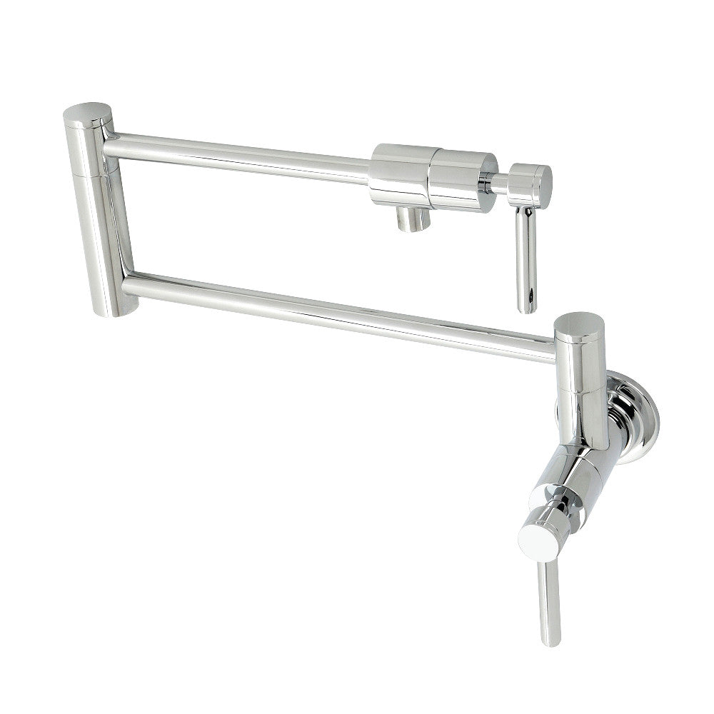 Kingston Brass KS4101DL Concord Wall Mount Pot Filler, Polished Chrome - BNGBath