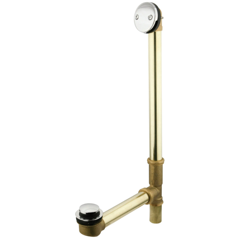 Kingston Brass DTT2201 Tip-Toe Bath Tub Drain with Overflow, Polished Chrome - BNGBath