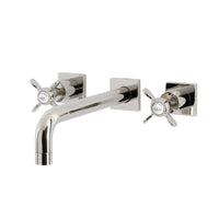 Thumbnail for Kingston Brass KS6026BEX Essex Wall Mount Tub Faucet, Polished Nickel - BNGBath