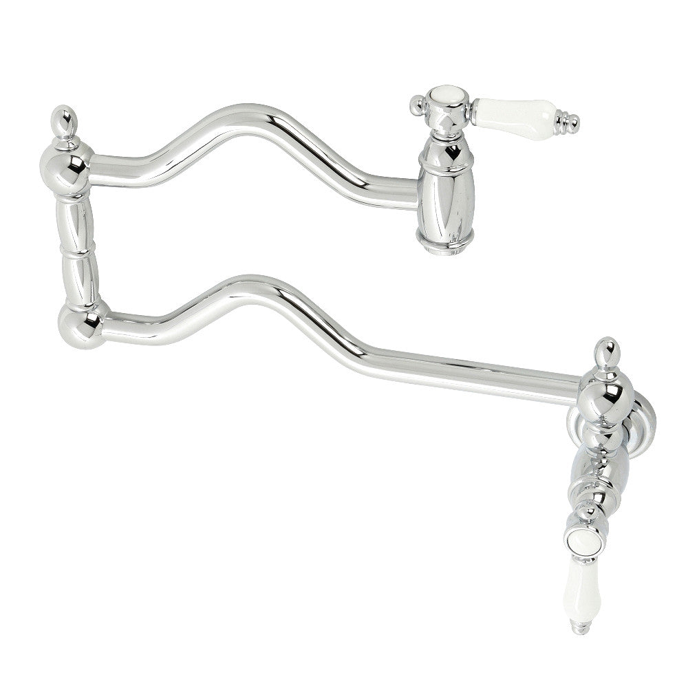 Kingston Brass KS2101BPL Bel Air Wall Mount Pot Filler, Polished Chrome - BNGBath