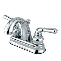 Thumbnail for Kingston Brass KB5611NML 4 in. Centerset Bathroom Faucet, Polished Chrome - BNGBath