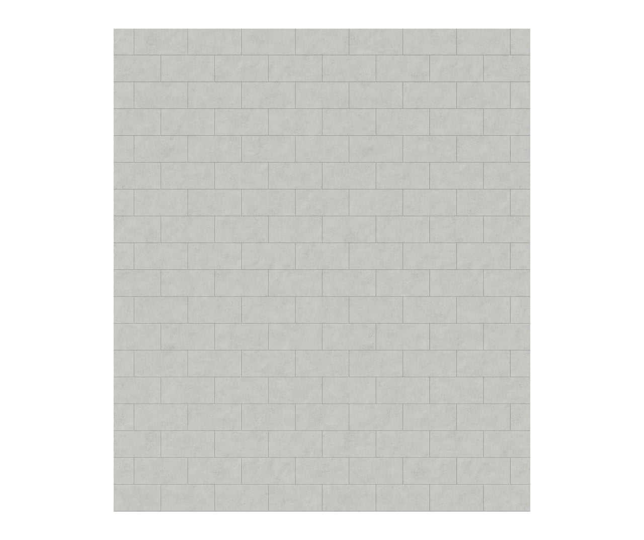 MTMK-7262-1 62 x 72 Swanstone Metro Subway Tile Glue up Bathtub and Shower Single Wall Panel  - BNGBath