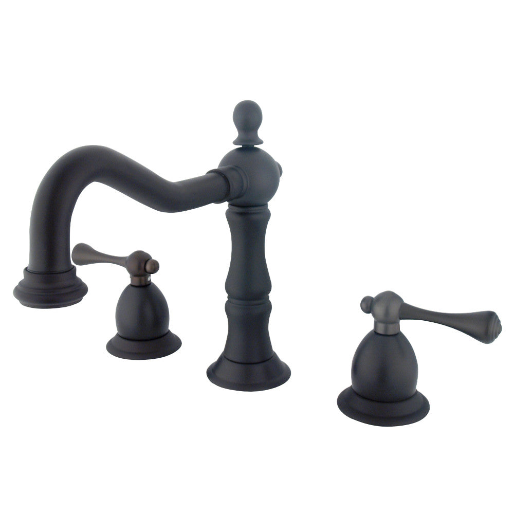 Kingston Brass KS1975BL 8 in. Widespread Bathroom Faucet, Oil Rubbed Bronze - BNGBath