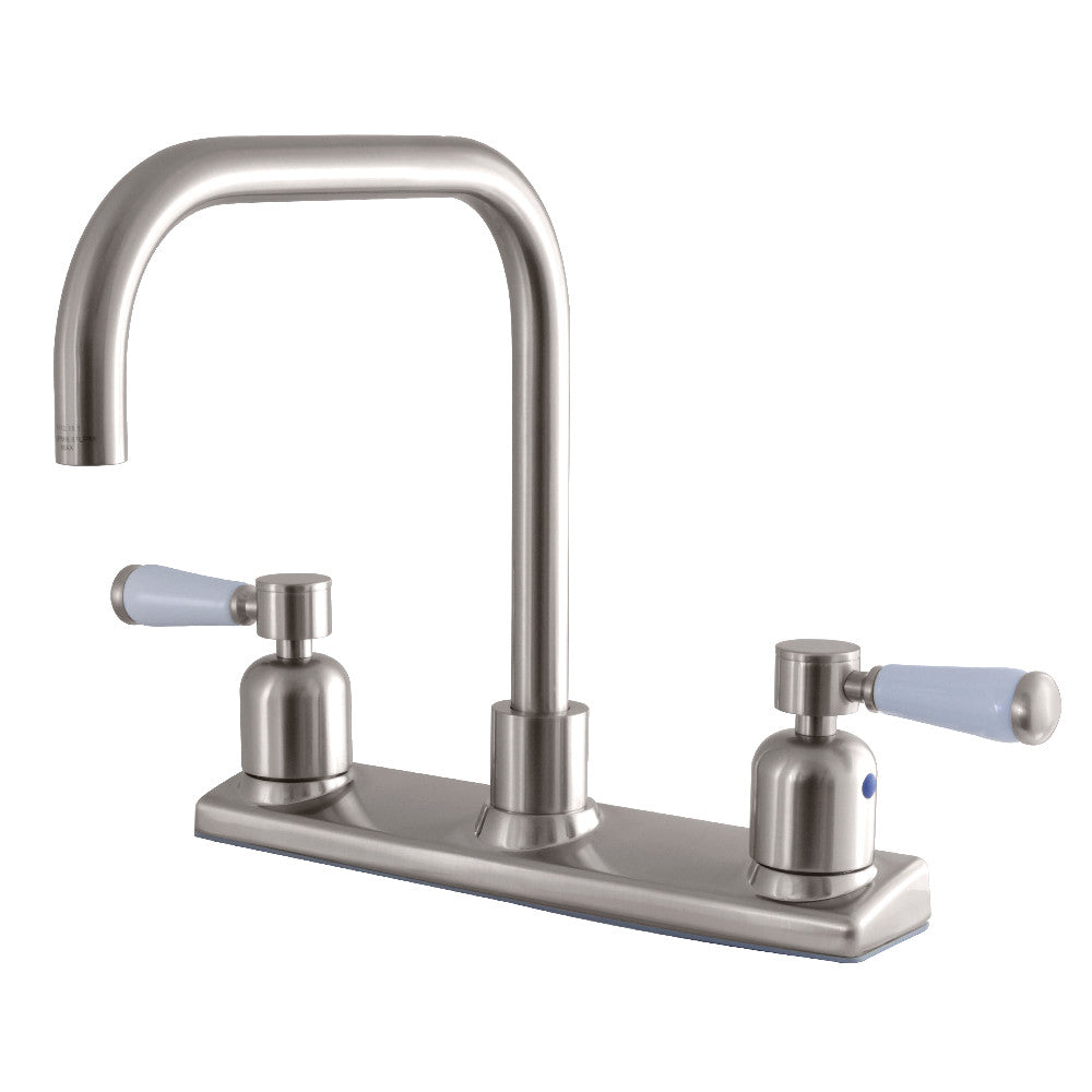 Kingston Brass FB2148DPL Paris 8-Inch Centerset Kitchen Faucet, Brushed Nickel - BNGBath