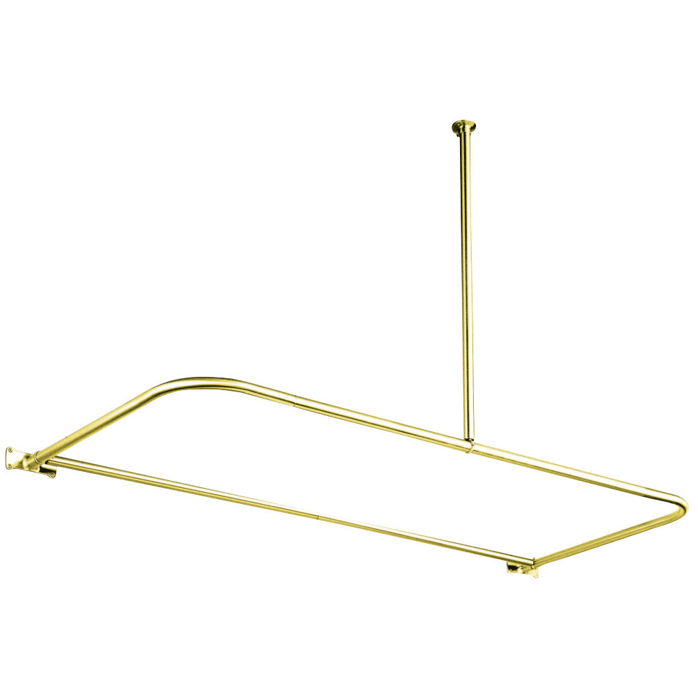 Kingston Brass CC3132 D-Type Shower Rod, Polished Brass - BNGBath