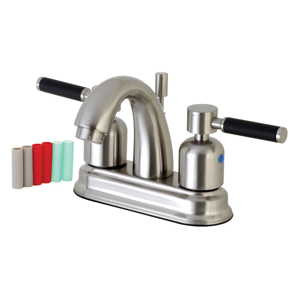 Kingston Brass FB5618DKL 4 in. Centerset Bathroom Faucet, Brushed Nickel - BNGBath