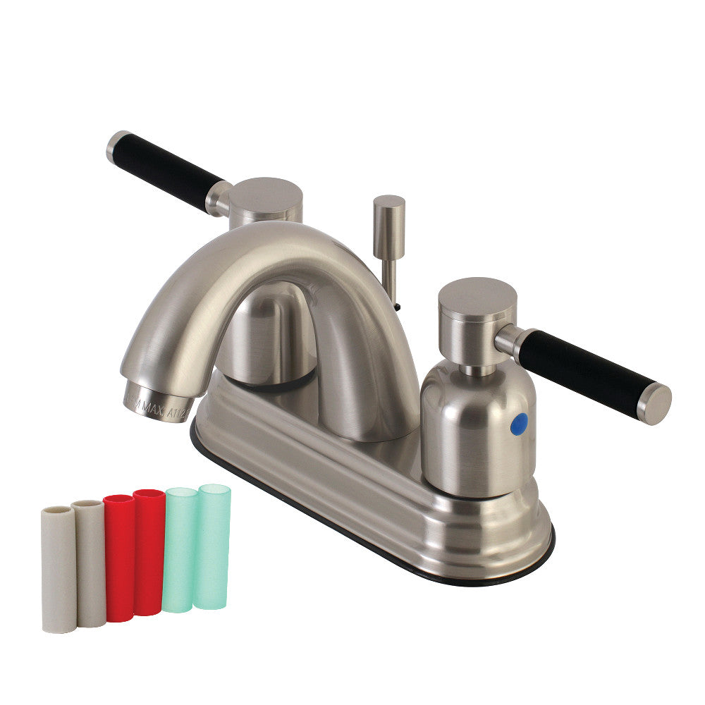 Kingston Brass KB8618DKL 4 in. Centerset Bathroom Faucet, Brushed Nickel - BNGBath