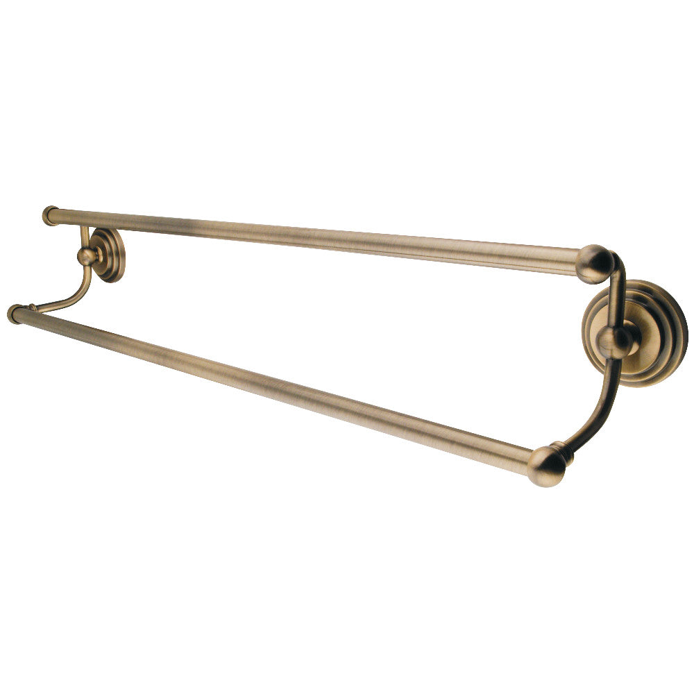 Kingston Brass BA271318AB 18-Inch Dual Towel Bar, Antique Brass - BNGBath