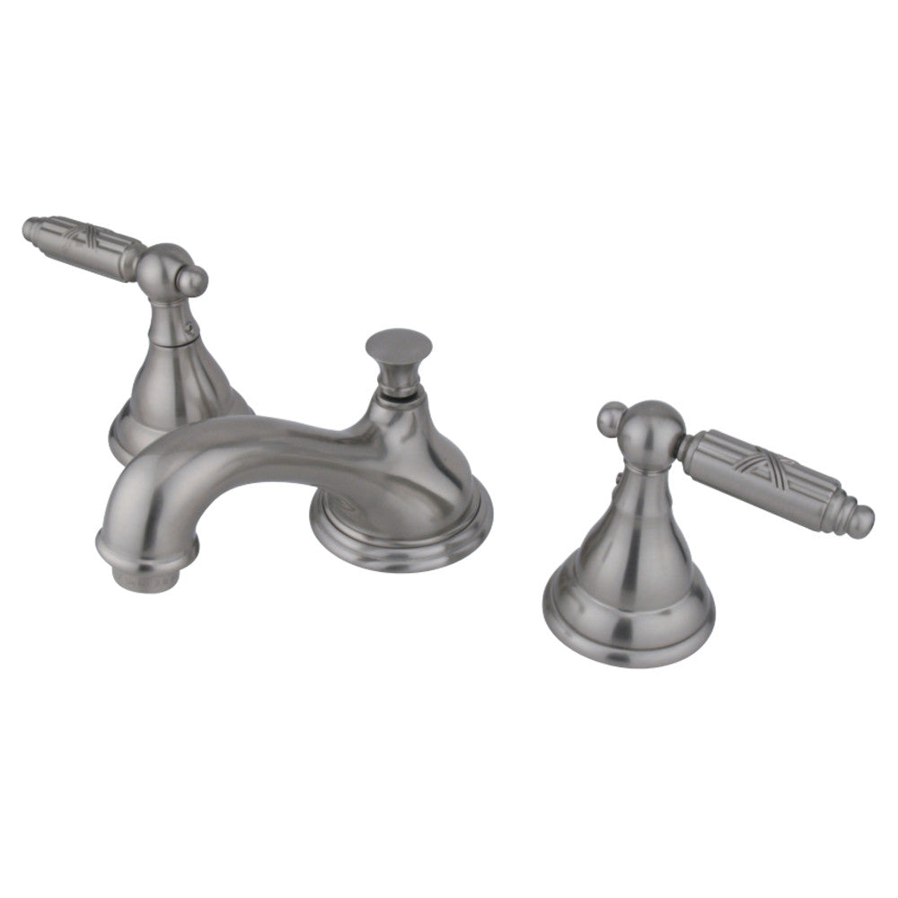 Kingston Brass KS5568GL 8 in. Widespread Bathroom Faucet, Brushed Nickel - BNGBath