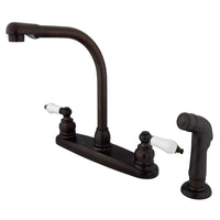 Thumbnail for Kingston Brass GKB715SP Victorian Centerset Kitchen Faucet, Oil Rubbed Bronze - BNGBath