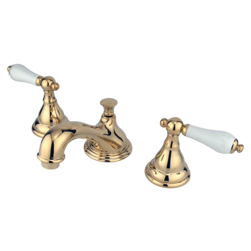 Kingston Brass KS5562PL 8 in. Widespread Bathroom Faucet, Polished Brass - BNGBath