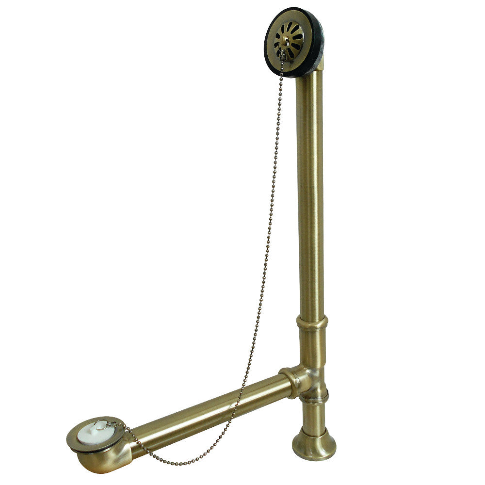 Kingston Brass CC2093 Clawfoot Tub Waste & Overflow Drain, 20 Gauge, Antique Brass - BNGBath