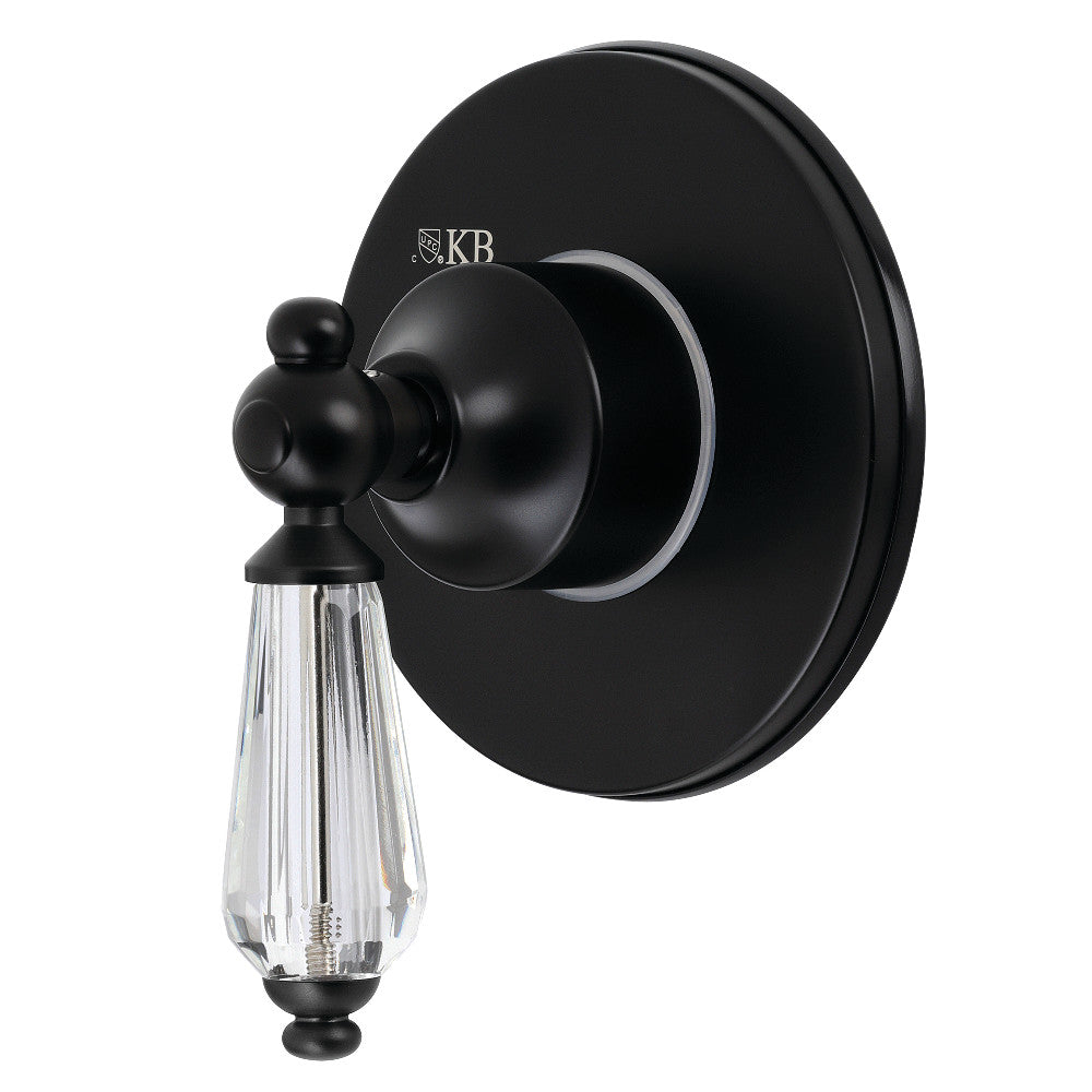 Kingston Brass KS3030WLL 3-Way Diverter Valve with Trim Kit, Matte Black - BNGBath