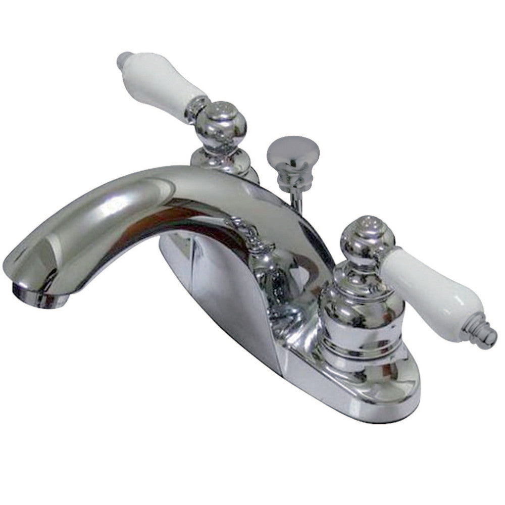 Kingston Brass KB7641PL 4 in. Centerset Bathroom Faucet, Polished Chrome - BNGBath