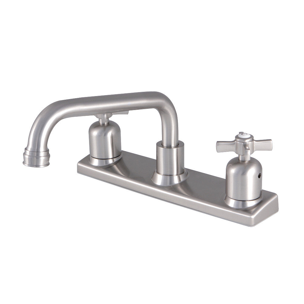 Kingston Brass FB2138ZX Millennium 8-Inch Centerset Kitchen Faucet, Brushed Nickel - BNGBath