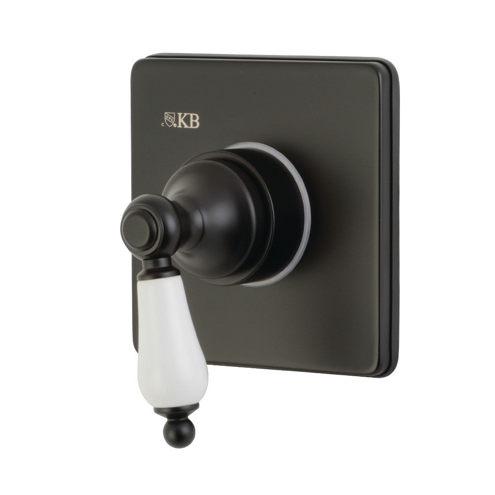 Kingston Brass KS3040PL 3-Way Diverter Valve with Trim Kit, Matte Black - BNGBath