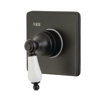 Thumbnail for Kingston Brass KS3040PL 3-Way Diverter Valve with Trim Kit, Matte Black - BNGBath