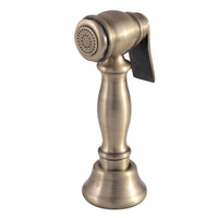 Thumbnail for Kingston Brass CCRP1K3SPR Vintage Kitchen Faucet Side Sprayer, Antique Brass - BNGBath