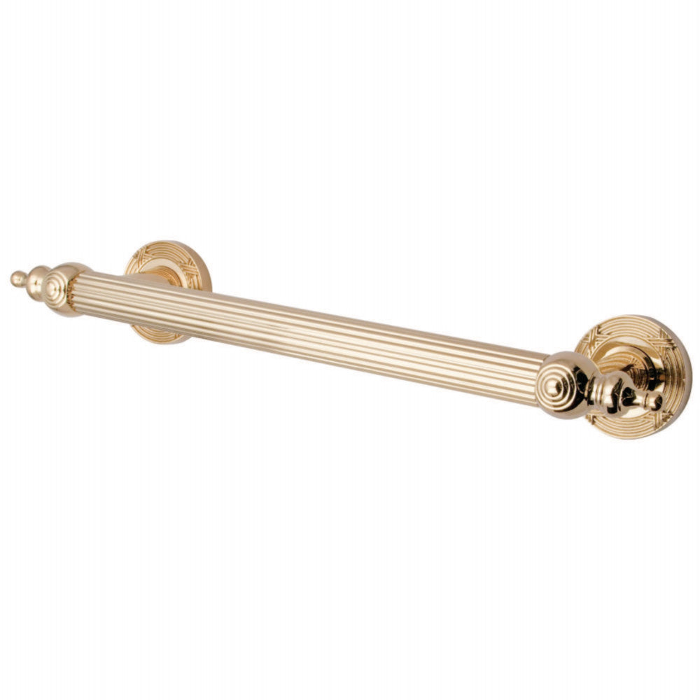 Kingston Brass DR710122 Templeton 12" Decorative Grab Bar, Polished Brass - BNGBath