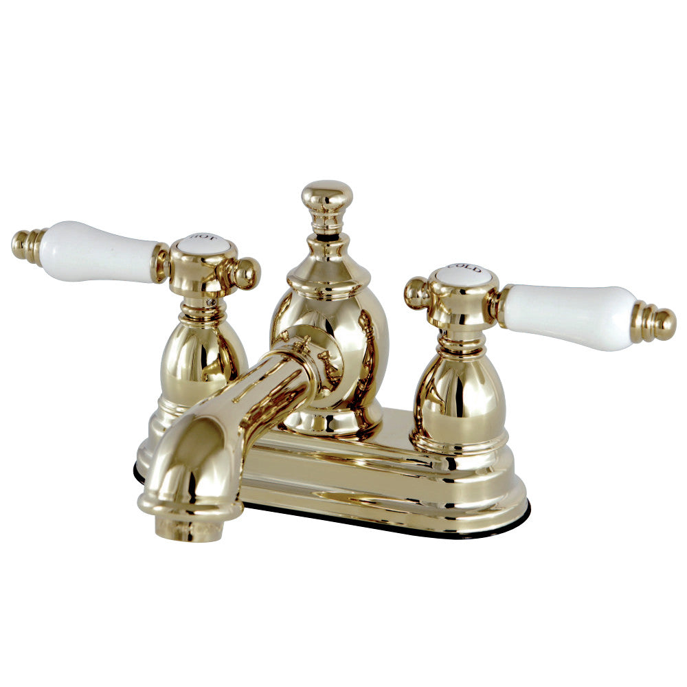 Kingston Brass KS7002BPL 4 in. Centerset Bathroom Faucet, Polished Brass - BNGBath