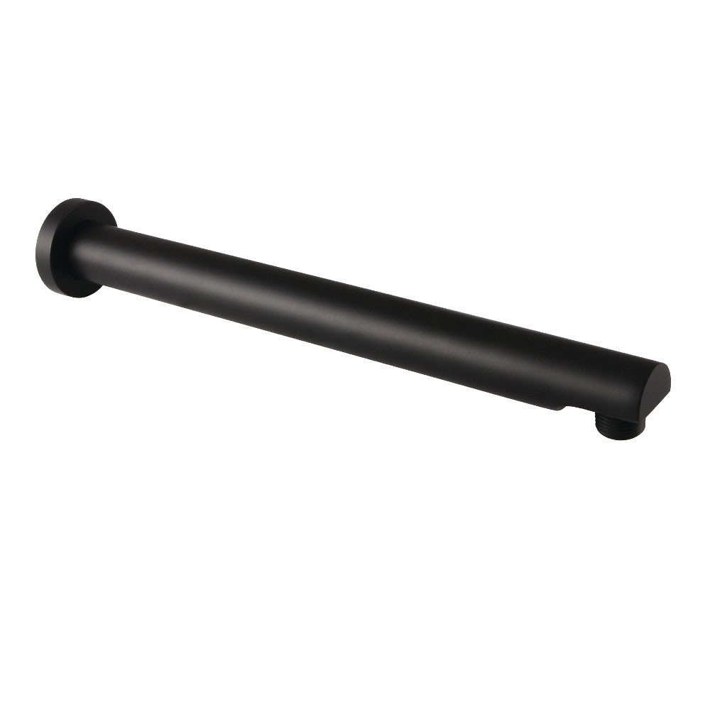 Kingston Brass K8113E0 Aquaelements 13" Brass Shower Arm with Flange, Matte Black - BNGBath