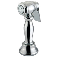 Thumbnail for Kingston Brass CCRP1K1SPR Vintage Kitchen Faucet Side Sprayer, Polished Chrome - BNGBath