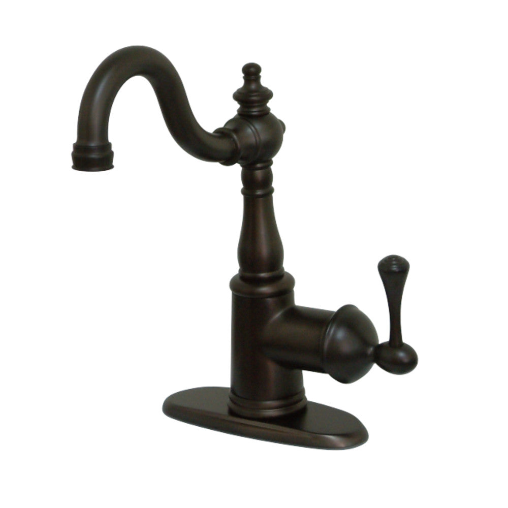 Kingston Brass KS7495BL English Vintage Bar Faucet with Cover Plate, Oil Rubbed Bronze - BNGBath