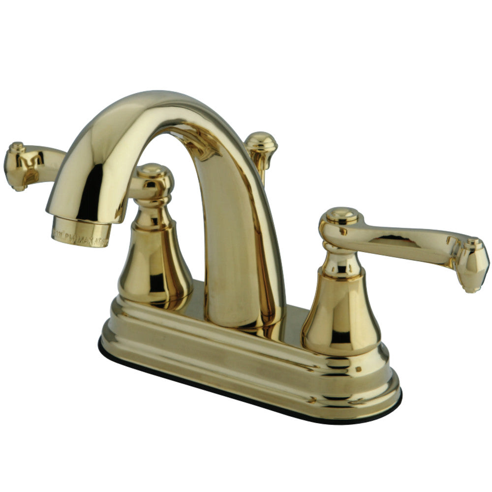 Kingston Brass KS7612FL 4 in. Centerset Bathroom Faucet, Polished Brass - BNGBath