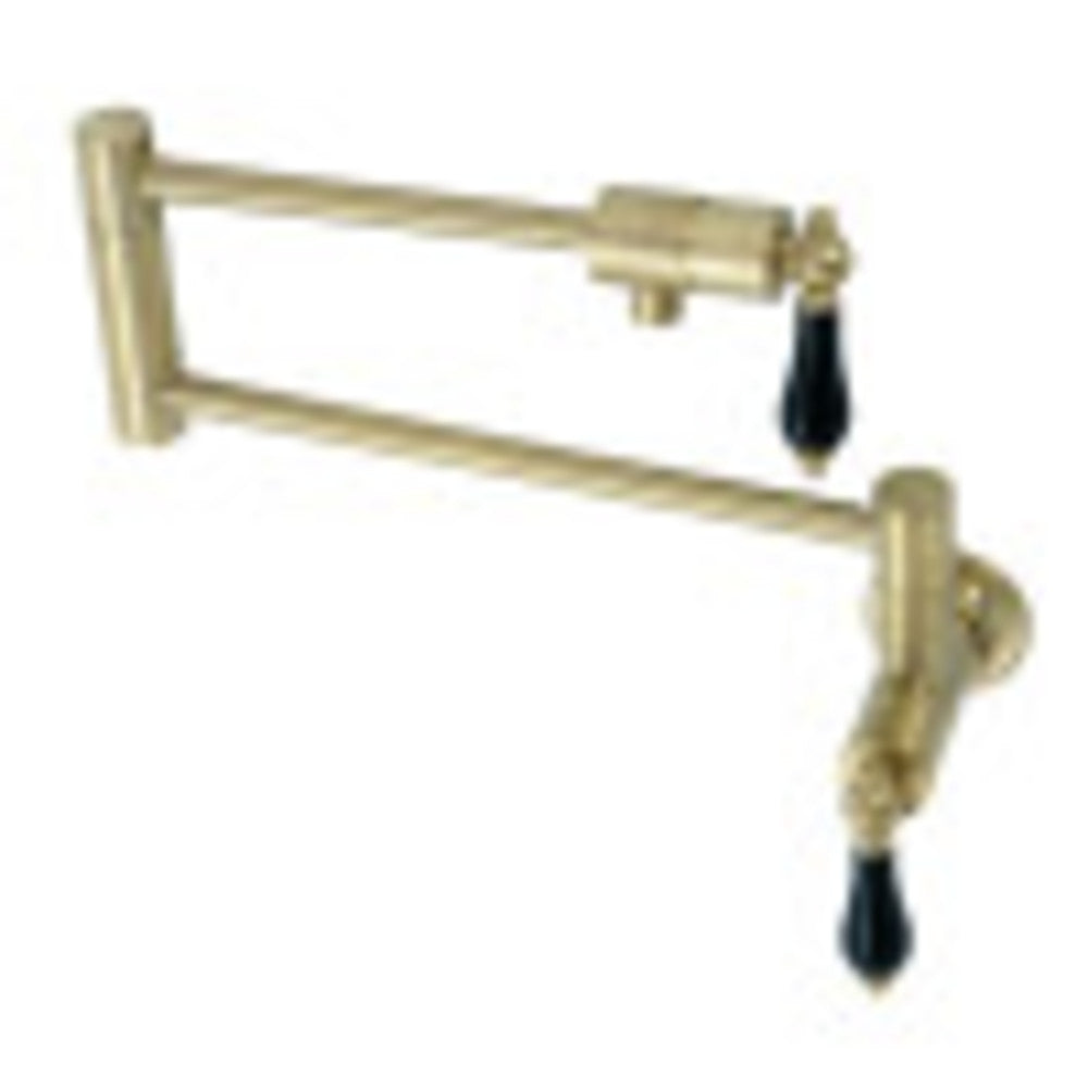 Kingston Brass KS4107PKL Duchess Wall Mount Pot Filler, Brushed Brass - BNGBath