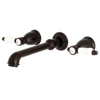 Thumbnail for Kingston Brass KS7025BPL Bel-Air 2-Handle Wall Mount Roman Tub Faucet, Oil Rubbed Bronze - BNGBath