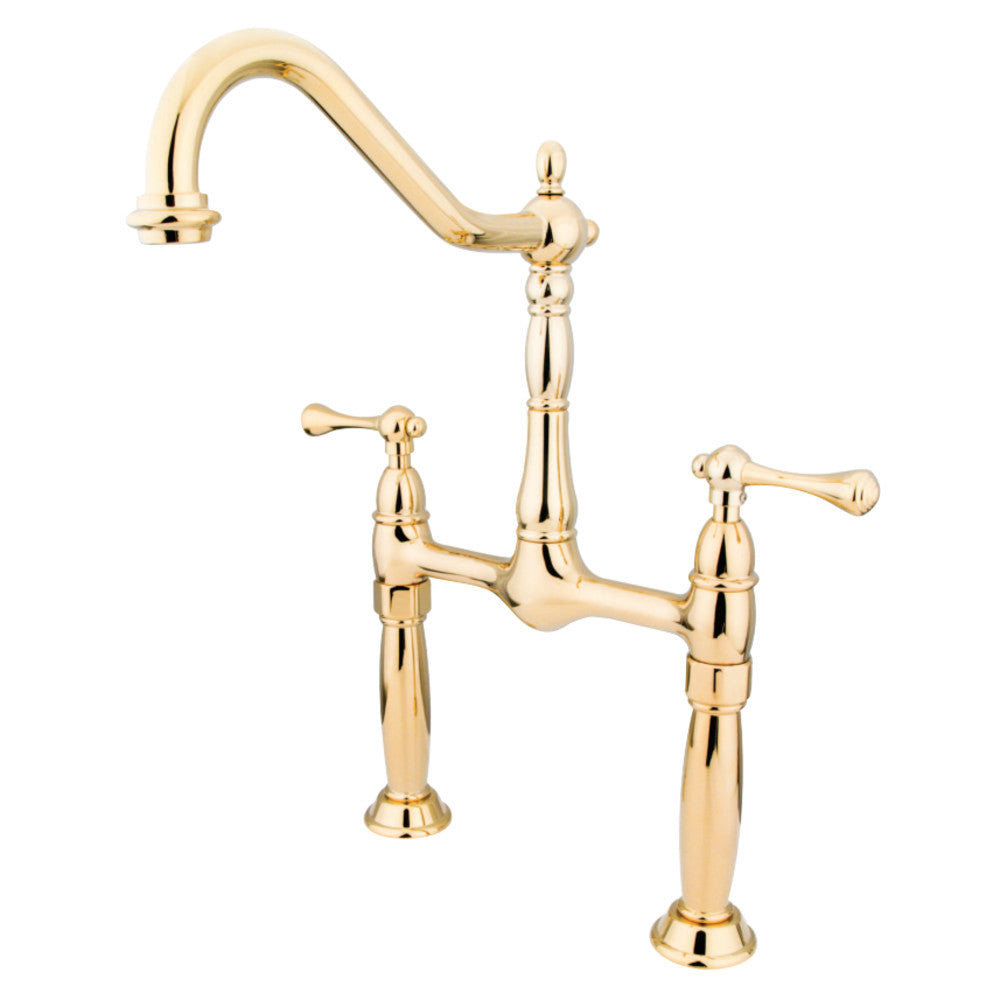 Kingston Brass KS1072BL Vessel Sink Faucet, Polished Brass - BNGBath