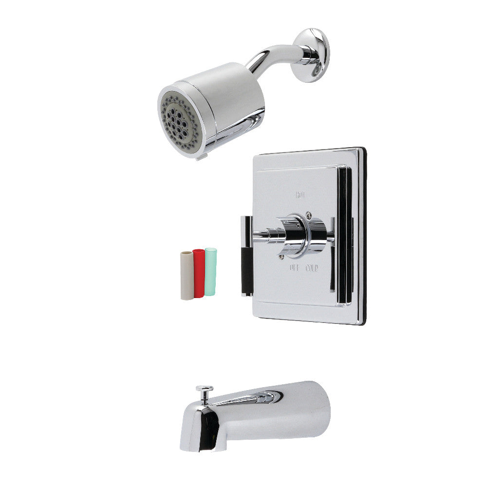 Kingston Brass KB4651CKL Kaiser Sungle-Handle Tub and Shower Faucet, Polished Chrome - BNGBath