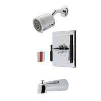 Thumbnail for Kingston Brass KB4651CKL Kaiser Sungle-Handle Tub and Shower Faucet, Polished Chrome - BNGBath